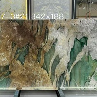 Dalles de quartzite vert Patagonia Cristallo Fuchsite polies de 20 mm pour murs rétroéclairés et comptoirs
