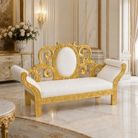 Nouvelle Arrivée Chaises Trônes de Luxe Dorées pour Mariage et Événements, pour la Mariée et le Marié, Chaise de Salle à Manger pour Hôtel et Villa