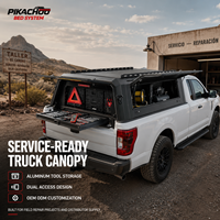 Cubierta de Aluminio OEM ODM para Camioneta con Ventana Deslizante para Ford F-150, Almacenamiento Seguro de Herramientas y Suministros