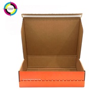 Conception personnalisée de bandes de déchirure adhésives en papier kraft pour envoi postal auto-scellé boîte postale d'expédition avec fermeture éclair et adhésif