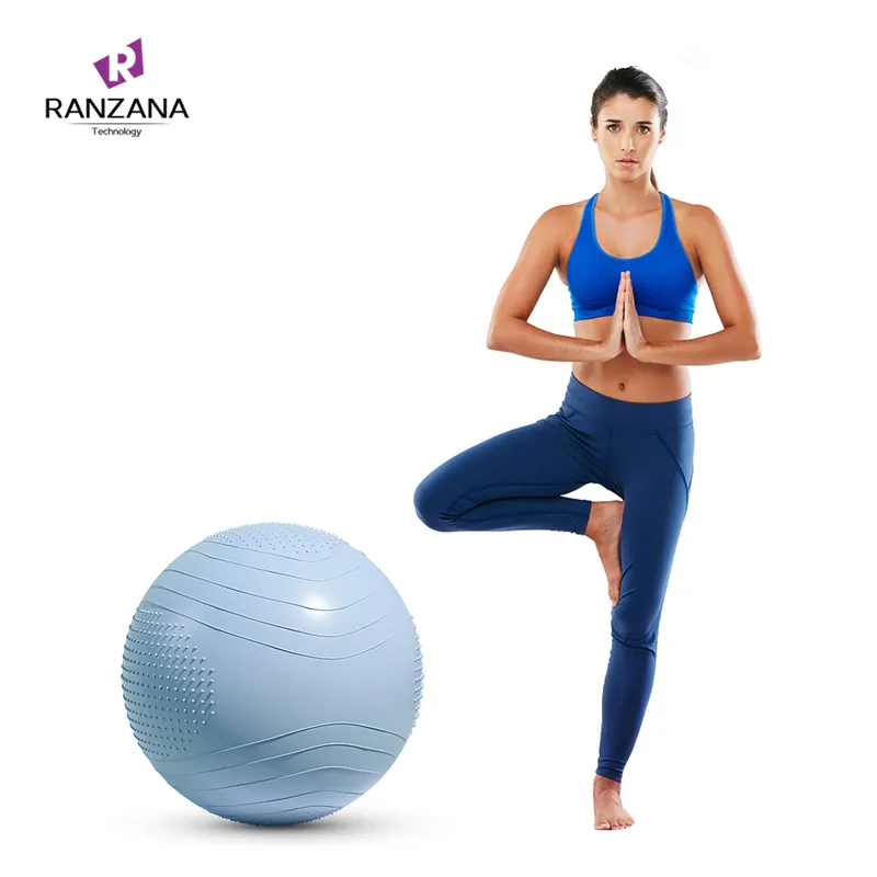 55/65/75Cm Pvc Kebugaran Yoga Bola Menebal Tahan Ledakan Latihan Home Gym Peralatan Pilates Pijat Bola Keseimbangan