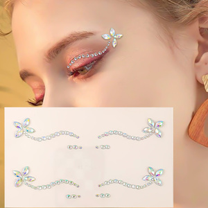 Gioielli Personalizzati per Viso, Corpo e Sopracciglia, Adesivi per Tatuaggi Temporanei 5D Impermeabili ed Ecologici, Eyeliner Sexy Francese - Product Image 1