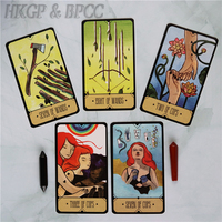 Ensemble de cartes de Tarot pour débutant, 78 cartes de bonne qualité, au toucher doux, impression personnalisée, nouveauté 2020