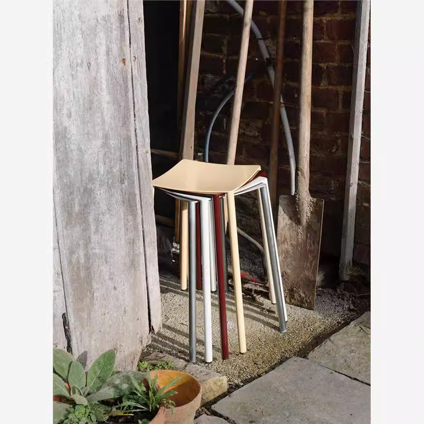 Tabouret en alliage d'aluminium 25*25 (largeur assise) * 45 remarques de couleur