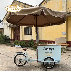 Bicicletta per Gelati di Nuova Concezione, Triciclo per la Vendita di Bevande Fredde e Gelati all'Aperto in Strada - Product Image 4