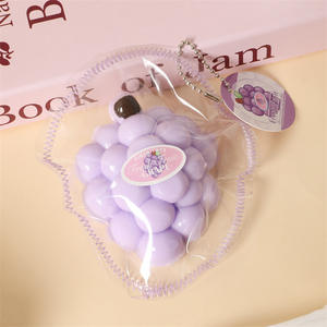 CHENXI Customized New <b>Packing</b> Grape Squishy Toy Cute Schoolbag Pendant Squishies <b>Fidget</b> Toy for Kid and Adult - Product Image 1