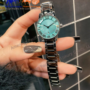 Montre classique à quartz pour femme Ti2fany, bracelet en acier serti de diamants, boîtier en acier inoxydable 316L, style coréen, fabricant de montres à aiguilles - Product Image 4