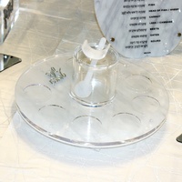 Plateau de séder de Pessah personnalisé en lucite, bols en acrylique, plateau de Pessah, mots hébreux, judaïca, cadeau juif