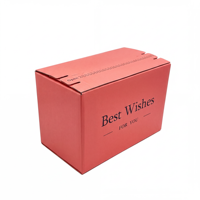Boîte en papier rose auto-adhésive avec logo personnalisé, bande de déchirement, fermeture éclair facile, boîte d'expédition logistique express pour les petites entreprises