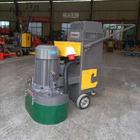 Meuleuse à béton à double plaque haute efficacité 600 mm, moteur électrique 220 V pour le meulage des surfaces en béton