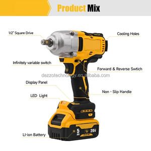 Clé à chocs électrique 20V, nouvelle clé à chocs sans fil à couple élevé, outil ergonomique à main rechargeable pour usage industriel et domestique - Product Image 4