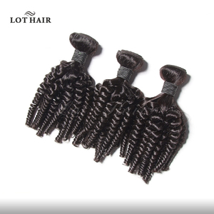 Extensiones de Cabello Humano Virgen Remy Brasileño, Rizado y Voluminoso, de Longitud Corta, Color Natural, Cabello Aunty Funmi, Sin Caída ni Enredos - Product Image 2