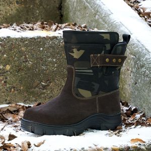 Botas de nieve para hombre, forro polar grueso y cálido, antideslizantes, botas de invierno para exteriores, estilo informal del noreste de China - Product Image 3