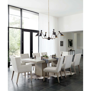 Meubles de salle à manger italiens traditionnels, table à manger extensible en chêne massif pour 6 à 8 personnes, restaurant, hôtel - Product Image 3