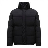 Veste matelassée chauffante pour homme, coupe-vent et imperméable, manteau d'automne, col montant, décontractée, isolante, fermeture éclair frontale, service OEM