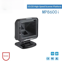 Lecteur de codes-barres Mindeo MD8600i pour caisse de supermarché et centre commercial, interface COM, lit les codes QR et codes-barres, plateforme de numérisation utilisée