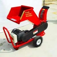 Hoge productiviteit 186 type diesel houtversnipperaar elektrische start met automatische toevoer voor het vermalen van fruittakken kernmotor