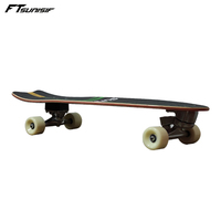 Planche à roulettes pour adultes personnalisée à grande vitesse pour débutants planche de marche portable en queue de poisson pour enfants et planche de surf terrestre