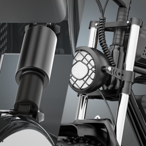 Nouveauté 2024 Vélo de ville pour femmes avec moteur arrière Marron & Noir Batterie 48V 20AH Moteur 1000W Q20- Vélo de ville électrique de luxe - Product Image 6