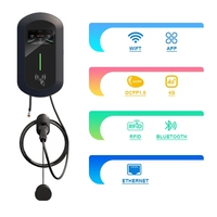 Chargeur de voiture électrique mural AC de type 2 TA-AC-22kW 32A 380V triphasé 2025 avec écran APP DC 6mA