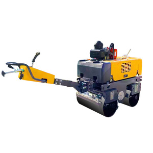 Storike 0.8 Ton <b>Hand</b> Operated Double <b>Drum</b> Vibratory Roller Compact Design For Road Construction - Product Image 4