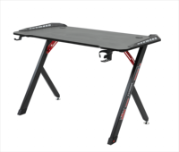 Bureau de jeu moderne à LED en bois, métal et carbone pour la maison, le bureau ou la salle de jeux E-Sport Racing Style