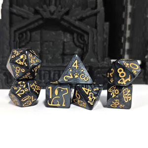 HS dadi D & D prezzo all'ingrosso acrilico poliedrico carino cane dadi Set per dungeon e draghi RPG DND giochi da tavolo giochi di ruolo - Product Image 5