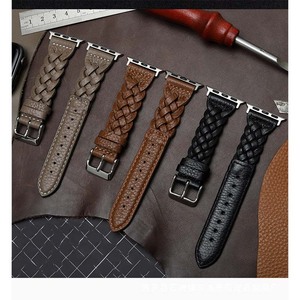 Forwelleny 2025 nuovo bracciale in <span class=keywords><strong>pelle</strong></span> da uomo fatto a mano da donna <span class=keywords><strong>cinturino</strong></span> intrecciato per <span class=keywords><strong>apple</strong></span> <span class=keywords><strong>Watch</strong></span> serie 11 10 9 49mm 46mm accessori - Product Image 1