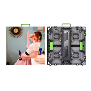 Armoire d'affichage LED en aluminium 320x1280mm P2.9 pour extérieur, murale, signalisation numérique avec interface réseau et lampe de signalisation - Product Image 2