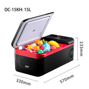 Mini Table Top <strong>Fridge</strong> Refrigerator 12V Black and Red Car Smart Portable <strong>Small</strong> <strong>Fridge</strong> With DC Powerfor <strong>Camping</strong> - Product Image 2