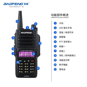 Radio bidirectionnelle Baofeng UV-9R Plus double bande, batterie 2800 mAh, étanche, pour extérieur - Product Image 4