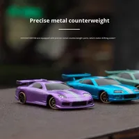 Гоночная мини-машинка на радиоуправлении 1/76 RC C61/C62/C63/C64, дрифт-кар, электрическая, дальность 30 м, 6 каналов, готова к использованию, для дома и улицы