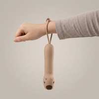 Mini lampe de nuit LED créative suspendue en silicone en forme d'animal, rechargeable par USB, lampe torche portable assortie, pour le camping et porte-clés pour enfants