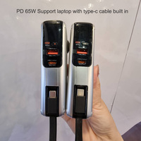 Chargeur portable haute capacité 10000 mAh, adaptateur de voyage, banque d'alimentation AC, chargeur sans fil pour appareils mobiles, support de prise USA/UK/Italie