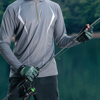 GOLOVEJOY DB68 Gants de pêche pour l'hiver, eau glissante, chaude, anti-coup, convient aux hommes qui attrapent du poisson avec des hameçons ou des leurres.