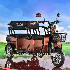 Triciclo eléctrico de dos personas para personas con movilidad reducida, nuevo diseño de <span class=keywords><strong>2022</strong></span>, para pasajeros, <span class=keywords><strong>Taxi</strong></span>, motocicleta de tres ruedas, Scooter de 2 asientos - Product Image 2