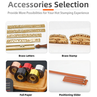 Presse manuelle à chaud pour marquage à chaud, mini embosseuse thermique pour cuir PU, papier, boîte cadeau, dorure