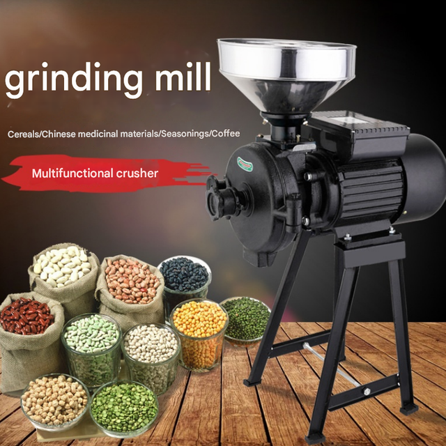 Electric Stone Burr Grain Mill for Healthy Whole Grain Flour
