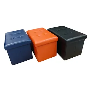 2024 New Arrival High Quality Collapsible Sofa Storage Bench Ottoman For Living Room Bedroom Lounge
