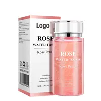 Private Label Acne Remover Firming Whitening Rose Petals Facial Toner