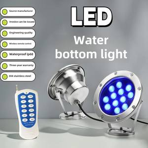 Control remoto inalámbrico LED luz subacuática 24V Acero inoxidable foco impermeable para fuente <span class=keywords><strong>de</strong></span> <span class=keywords><strong>piscina</strong></span> iluminación <span class=keywords><strong>de</strong></span> pecera - Product Image 6