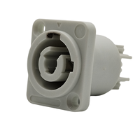 Connecteur de prise d'alimentation femelle Powercon à 3 broches, prise de sortie 3 cœurs, Powercone gris, connecteur Powercon à 3 broches