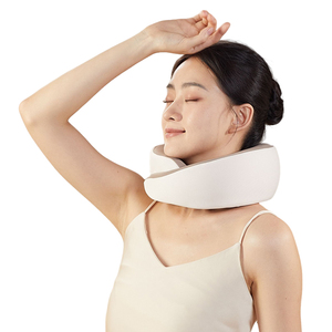 Espuma de memoria de tracción de cuello eléctrica compresa caliente shiatsu profundo 3D amasado vibración calefacción en forma de <span class=keywords><strong>U</strong></span> almohada de masaje de cuello cervical - Product Image 1