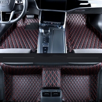 Tapis Nappa en forme de diamant à double ligne de vente chaude adapté à divers modèles de voiture, facile à installer détachable et facile à nettoyer