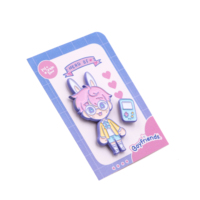 Épingle en métal de dessin animé personnalisé émail épingle personnalisée groupe de rock insignes émail avec badge de support
