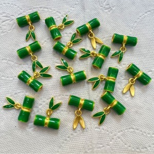 Alloy Dripping Bamboo Joint <b>Large</b> Hole <b>Beads</b> For Bracelet Making DIY Jewelry Accessories Mixed Shapes Oil Dripping Process - Product Image 1