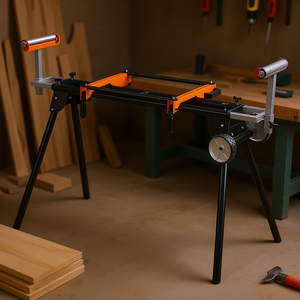 Support de scie à onglet pliable en acier, capacité de 550 lb, pour machines à scier le bois - Product Image 2