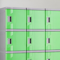 Casier scolaire en plastique ABS à 6 portes, armoire de rangement verrouillable pour couloir, vestiaire de campus