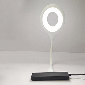 コンピューターテーブルランプを搭載した超高輝度1.5Wラウンドリーディングライト調光フレキシブルミニUSBナイトライト - Product Image 2