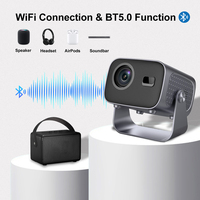Projecteur intelligent Topleo Factory Outlet, mise au point électrique, BT WIFI, vidéo, home cinéma, mini projecteurs Android